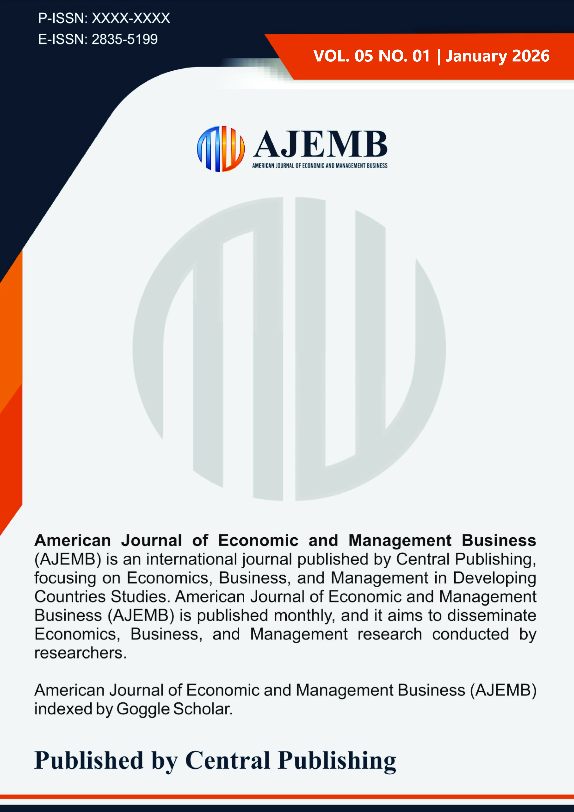 								View Vol. 5 No. 1 (2026): American Journal of Economic and Management Business
							